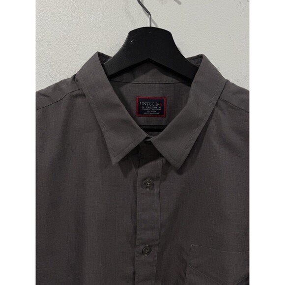 UNTUCKIT Sangiovese Shirt Mens 2XL Gray Wrinkle Free Button Down Long Sleeve - Picture 4 of 7